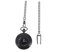 LIGIGWASH Montre Ronde Rétro Classique à Double Affichage avec Chiffres Romains et Arabes Chaîne Épaisse Montre Mécanique Vintage pour Homme et Femme