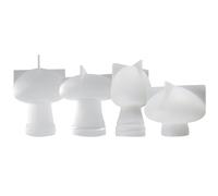 LIGIGWASH Moules en Silicone Souple de Champignon 4pcs pour Création de Décorations DIY et Artisanat, Faciles à Nettoyer et Réutilisables pour Résine Époxy