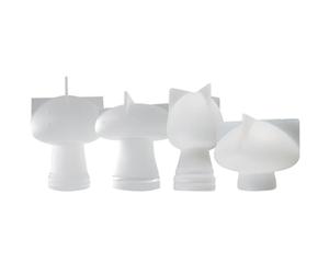 LIGIGWASH Moules en Silicone Souple de Champignon 4pcs pour Création de Décorations DIY et Artisanat, Faciles à Nettoyer et Réutilisables pour Résine Époxy