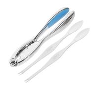 LIGIGWASH Outils pour Crustacés Zinc Antidérapants Kit de Pince à Crabe et Aiguilles pour Décorticage Facile Fruits de Mer Cuisine