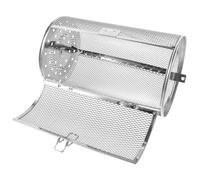 LIGIGWASH Panier à Rôtir Gril INOX 304 pour Four Électrique et Barbecue, Cage Rotative Multifonction pour Cuisson Uniforme de Noix et Poulet Rôti en Plein Air