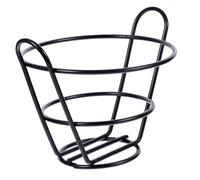 LIGIGWASH Panier Friture pour Frites et Poulet Frit Corbeille Cone et Solide pour Snacks et Cuisine Restaurant et Noir
