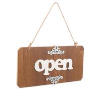 LIGIGWASH Panneau Suspendu Bois Double Face Open Closed pour Commerce Décor Vintage pour Magasins Restaurants Cafés Signalisation Douverture Fermeture