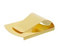 LIGIGWASH Pince à Billets en Acier Inoxydable Doré Porte-Cartes Métallique Fin Compact Accessoire Portefeuille Unisexe Pratique pour Billets et Cartes Usage Professionnel et Quotidien