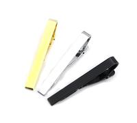 LIGIGWASH Pince à Cravate Métal Argenté Simple, Accessoire Élégant Homme Et Femme, Fermeture à Ressort, Maintien Sécurisé Pour Cérémonie Et Bureau, Taille Standard