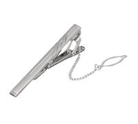 LIGIGWASH Pince à Cravate Métal Classique pour Hommes Clip Mince à Ressort pour Cravate Droite Design Élégant et Formel et Bureau