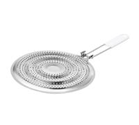 LIGIGWASH Plaque Diffuseur de Chaleur Inox avec Poignée Isolante pour Cuisinière Induction et Gaz Support Casserole Anti-brûlure Dessous de Marmite Pratique et Facile à Nettoyer