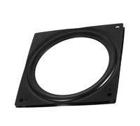 LIGIGWASH Plaque Pivotante Carrée Noir Support Rotatif pour Meubles et Présentoirs Palier Robuste pour Étagère Cuisine et Table de Travail