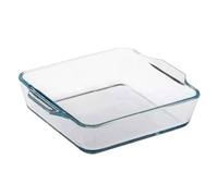 LIGIGWASH Plat de Cuisson Verre Haute Température pour Four Micro Ondes et Four Plat à Rôtir Polyvalent avec Double Poignée pour et Gratins Accessoires de Cuisine Sécurisés
