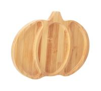 LIGIGWASH Plateau Forme Citrouille pour Thanksgiving Plateau Snack Divisé Compartiments Service Automne Halloween Facile à Nettoyer