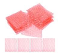 LIGIGWASH Pochettes d'Emballage à Bulles Rouges 100 Unités 8X10 CM Légères et Résistantes pour Expédition et Protection d'Articles Fragiles en Petites Entreprises