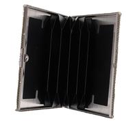 LIGIGWASH Porte-Cartes Métal Compact avec Cristaux Élégant Petit Porte-Carte De Crédit Et Porte-Cartes Identité pour Femme Portefeuille Fonctionnel Pratique Et Léger