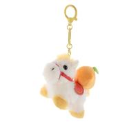 LIGIGWASH Porte-clés Peluche Cheval du Zodiaque 2026, Pendentif Décoratif Feng Shui de Cheval, Accessoire Suspendu pour Téléphone Portable, Décoration de Noël et Charme de Fête Équestre