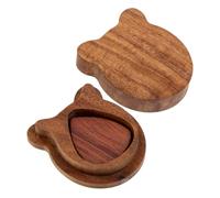 LIGIGWASH Porte-médiator Bois pour Guitare Électrique Jeu de Médiators Folk Bois Massif Accessoire Pratique pour Musique