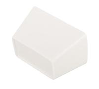 LIGIGWASH Pot à Sucre Rectangulaire en Céramique 4 Pouces Récipient Multifonctions pour Sachets de Thé Sucre en Morceaux Bonbons Blanc Maison et Restauration