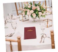 LIGIGWASH Protège Menu avec Coins Métalliques Porte Menu Pratique pour Restaurant Bar et Carnet de Carte et Élégant