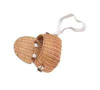 LIGIGWASH Sac Bandoulière Raphia Tressé Main et Sac Cabas Femme Format Naturel Élégant pour Sorties et Jardinage