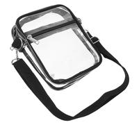 LIGIGWASH Sac Bandoulière Transparent Femme Noir Mini Sac à Bandoulière et Pratique Design Clair Mode pour Sorties et