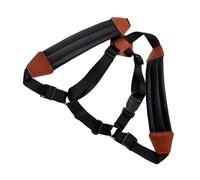 LIGIGWASH Sangle de Saxophone Confortable pour Adultes et Garçon Fille Harnais Épaule Cuir et Acier Inoxydable Support Anti-décompression Facile à Installer et Transporter