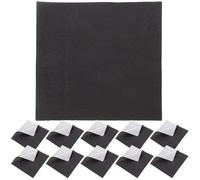 LIGIGWASH Serviettes de Cocktail Noires 20 Pièces en Papier Double Couche Taille 6,5 X 6,5 Pouces pour Anniversaire et Occasions Spéciales