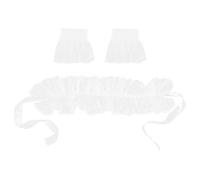 LIGIGWASH Set Renaissance Accessoires Col Vintage Choker et Manchettes Dentelle Souple pour Cosplay Mariage Halloween