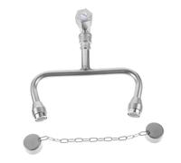 LIGIGWASH Station de Lavage Oculaire Inox pour Évier Rince-œil Secours Urgence avec Activation Sans Contact Fixation Facile sur Robinet Standard Utilisation Industrielle et Professionnelle