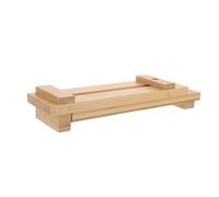 LIGIGWASH Support Stable en Bambou pour Pierre à Aiguiser avec Curseur Réglable, Base Antidérapante Cuisine et Atelier des Cuisiniers et Amateurs