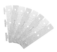 LIGIGWASH Supports de Fixation Argentés Lot de 5 Installation Facile et Fiable pour Rideaux à Lanières pour Usage Commercial et Résidentiel