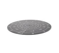 LIGIGWASH Tapis de Platine Vinyle Acrylique Antistatique avec Motif Cercle des 5 Tons, Réduit Vibrations et Électricité Statique, Compatible Platines Classiques et Modernes, Accessoire
