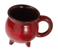 LIGIGWASH Tasse Céramique Halloween Mug Chaud Original Forme de Marmite Bol à Soupe Mini pour Café et Thé Décorations Thématiques Usage Maison et Bureau