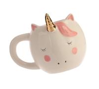 LIGIGWASH Tasse Céramique Licorne Blanche Mug pour Eau et Thé Design Cartoon Adorable pour Maison Bureau et Hôtel Cadeau Original