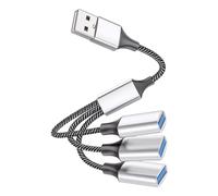 LIGIGWASH USB to Port Cable Splitter Adaptateur Répartiteur USB Multiple pour Ordinateur Portable et Périphériques Transmission Rapide et Compatibilité