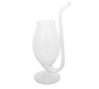 LIGIGWASH Verre à Vin Créatif Vampire 300 Ml Transparent avec Paille Réutilisable 228 CM Haut pour Cocktails Fêtes Maison et Mariage