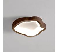 LIGINOK Plafonnier LED 12W Creative Lampe de Plafond LED Nuage Plafonnier Bois Modernes Éclairagede Plafond Lustre Creative pour Chambre,Entrée,Couloir,6000K Lumière Blanche