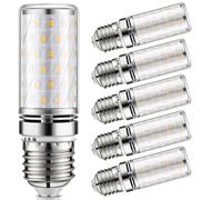 LIGJOY Ampoule LED E27 Blanc Chaud 3000K, 7W 700LM Ampoules Équivalent 70W Lampe à incandescence, Sans scintillement, Économie d'énergie, Mais E27 LED, Non-dimmable, AC 220-240V, Lot de 6