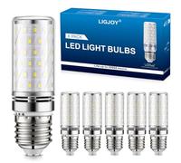 LIGJOY Ampoule LED E27 Blanc Froid 6000K, 15W 1500LM Ampoules Équivalent 150W Lampe Halogène, Sans scintillement, Économie d'énergie, Mais E27 LED, Non-dimmable, AC 220-240V, Lot de 6
