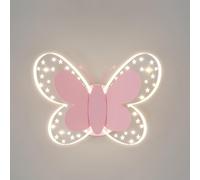 LIGKIN Applique Murale LED 10W Lampe Murale Créative Papillon Appliques Moderne Lumière Chaude Acrylique Veilleuse Chevet pour Chambre Enfant Couloir Escalier