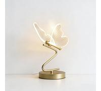 LIGKIN Lampe de Table LED 6W Papillon Créative Lampe de Chevet 4500K Lumière Neutre Éclairage De Table Moderne LED Acrylique Veilleuse Déco Luminaire pour Chambre D'enfant Lecture Bureau