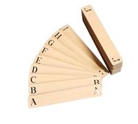 LIGMORA Lot de 26 intercalaires alphabétiques de A à Z en Bois de Bouleau contreplaqué de Bouleau de 3 mm pour étagères LP, CD, DVD et Livres