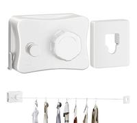 Ligne à Linge Rétractable pour Intérieur - Ligne de Séchage Murale pour Balcon - Corde À Linge Robuste pour Balcon pour Hôtel Camping-Car Dortoir Jardin Arrière Salle De Bain Salon Chambre