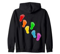 Ligne Artistique Pieds Inclusion Diversité Sweat à Capuche