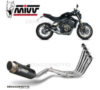 MIVV Échappement GP Pro Slip-On H.072.LXBP pour Honda CBR 650 R 2019-2023 Noir