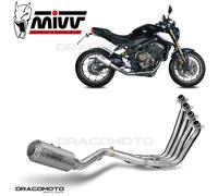 MIVV Pot d'échappement complet H.072.SM3X MK3 Inox – Honda CB 650 R 2019-2023