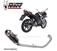 Pot D Echappament Complet MIVV GP Noir Inox pour Honda Cbr 125 R 2004 > 2010