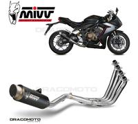 MIVV Échappement GP Pro Slip-On H.072.LXBP pour Honda CBR 650 R 2019-2023 Noir