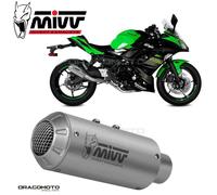 Mivv Mk3 Kawasaki Ninja 650/z650 2017-23 K.044.sm3x Not Homologated Full Line System Argenté Not Homologated