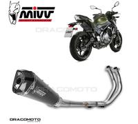 MIVV Ligne complète Delta Race - Silencieux INOX Noir Casquette Carbone Kawasaki Z650