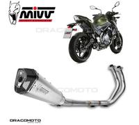 MIVV Ligne complète d'échappement Delta Race Inox homologué Kawasaki Z650/Ninja 650 2017-2023