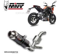 KT.009.LXB - Systeme Complet Echappement Mivv GP BLACK KTM DUKE 125 11> 200 12>