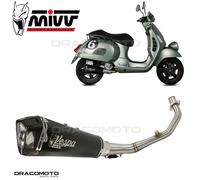 MIVV Échappement complet P.008.LDRB Delta Race Noir pour Piaggio Vespa GTS 300 (2008-2020)